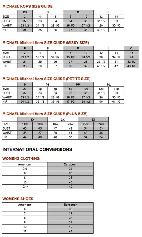 size chart michael kors shoes|michael kors shoe size guide.